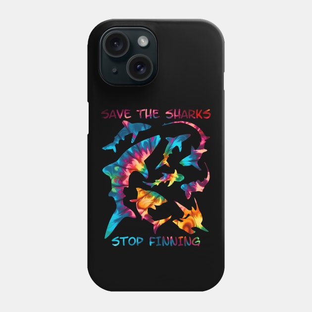 Save the Sharks - Stop Finning Phone Case by NicGrayTees