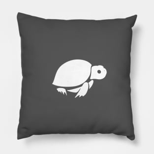 Baby russian tortoise, stylized for tortoise lover Pillow
