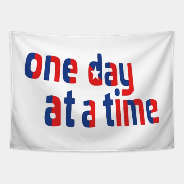 One Day at a Time- Cuba Intro Logo Tapestry by tziggles