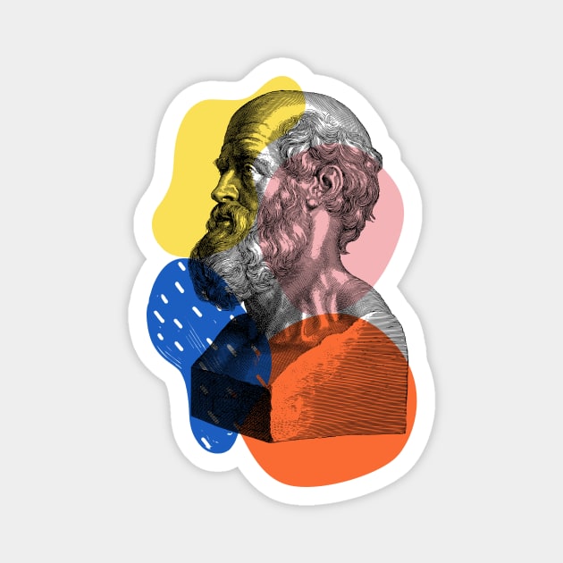 Hippocrates, the Father of Modern Medicine Magnet by 45 Creative Club