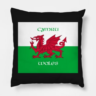 Cymru / Wales - The Welsh Dragon Flag Pillow