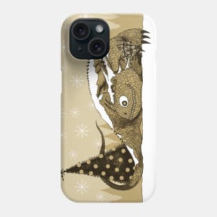 Dragon in the snow Phone Case