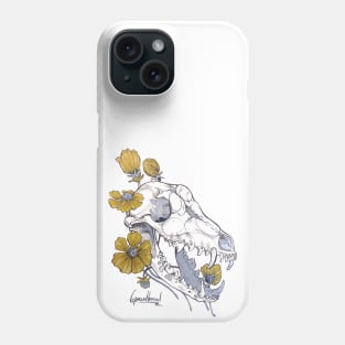 MorbidiTea - Greenthread with Coyote Skull Phone Case