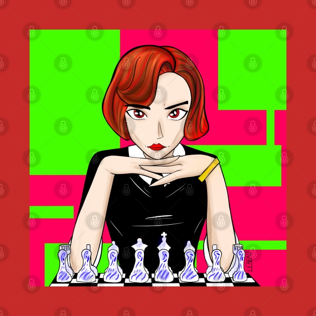 Beth the queen’s gambit in chessmaster In champion game by jorge_lebeau