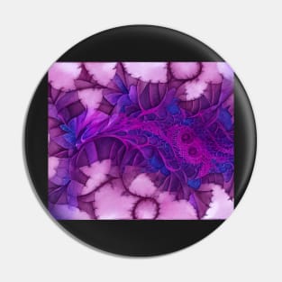 Purple Fractal Series Design 3 Pin