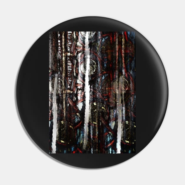 Industrialization II Dark Industrial Abstract Art Pin by SpieklyArt