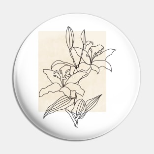 Minimalist Flower Pin