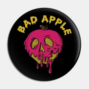 Bad Apple. Pink + Yellow Pin