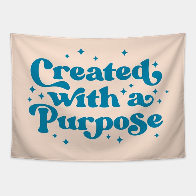 Created With A Purpose | Motivational Quote Tapestry by ilustraLiza