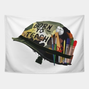 Born to teach Art Tapestry