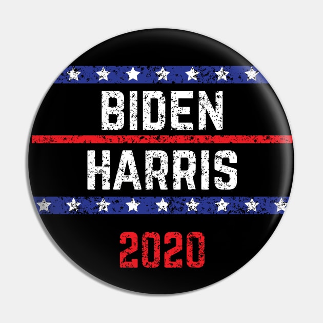Joe Biden 2020 and Kamala Harris On One Ticket Distressed Pin by YourGoods