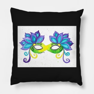 Mardi Gras Mask Pillow