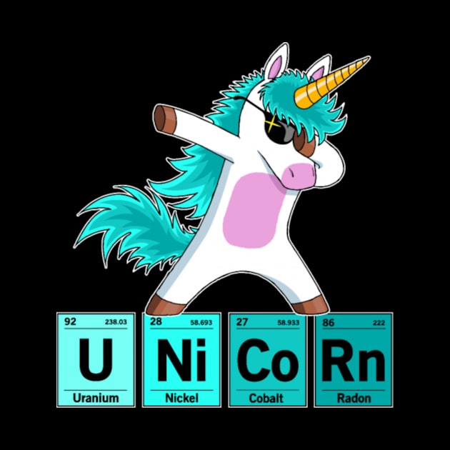 Dabbing Unicorn Dab Dance Chemical Elements by Xizin Gao