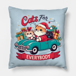 cats for everybody Pillow