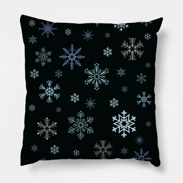 Snowflakes Pillow by Kyarwon