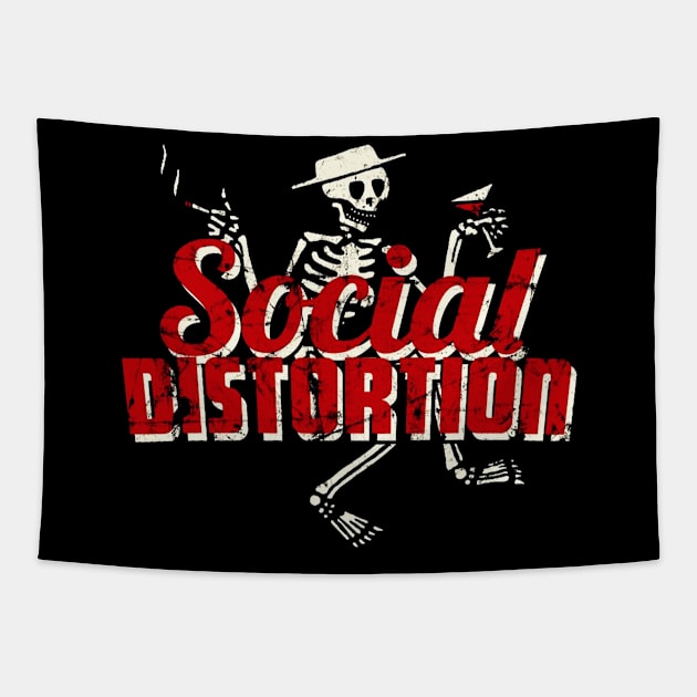 social distortion skelly Tapestry by AlexPeechow