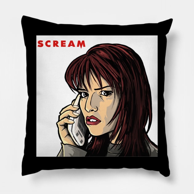 Scream Pillow by SkipRatArt