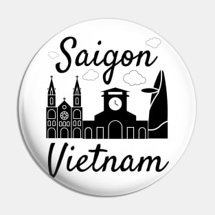 Saigon Vietnam flag Pin