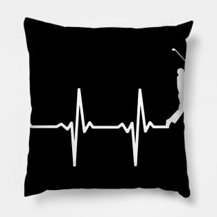 Golf Heartbeat Gift For Golfers & Golf Players Pillow