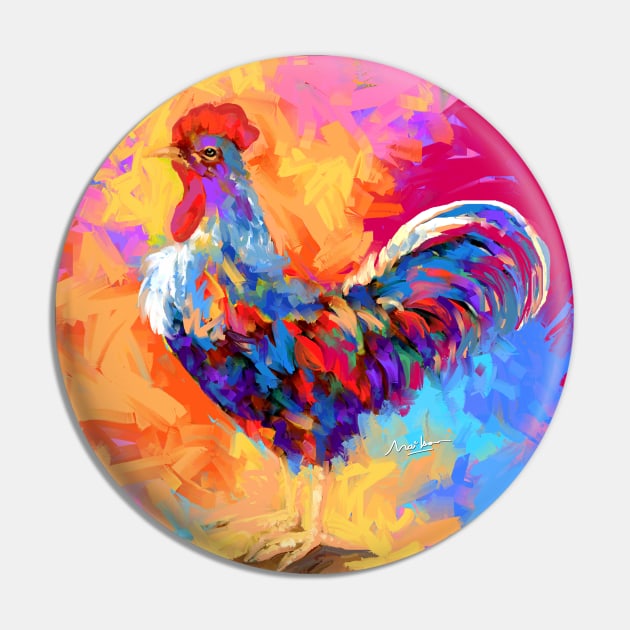 Rooster Pin by mailsoncello