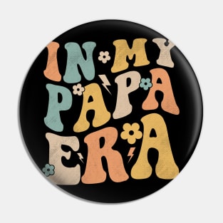 Retro Groovy In My Papa Era Father's Day Pin