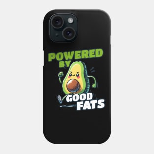 Powered by Good Fats Running Sport Avocado Phone Case