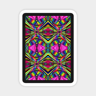 Psychedelic Abstract colourful work 117 Magnet