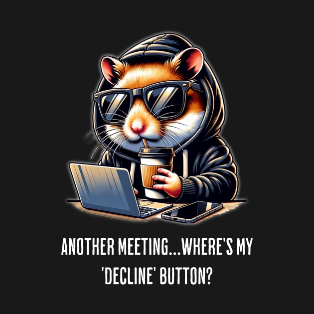 WFH Hamster Declining Meetings by Critter Chaos