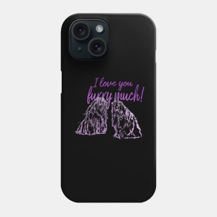 bergamasco i love you furry much Phone Case