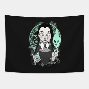 wednesday gothic girl Tapestry