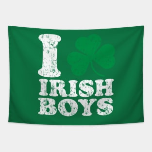 I Love Shamrock Irish Boys Tapestry