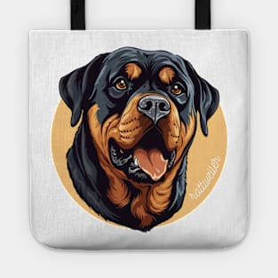 Rotweiler Rottie Dog Breed Cursive Graphic Tote