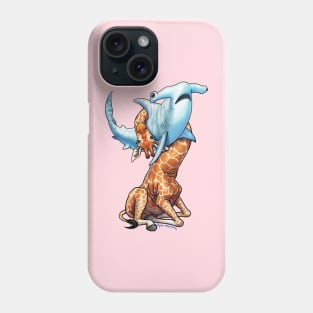 Giraffe vs. Hammerhead Phone Case