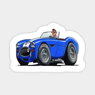 cartoon drawings of Austin-Healey 3000 Magnet