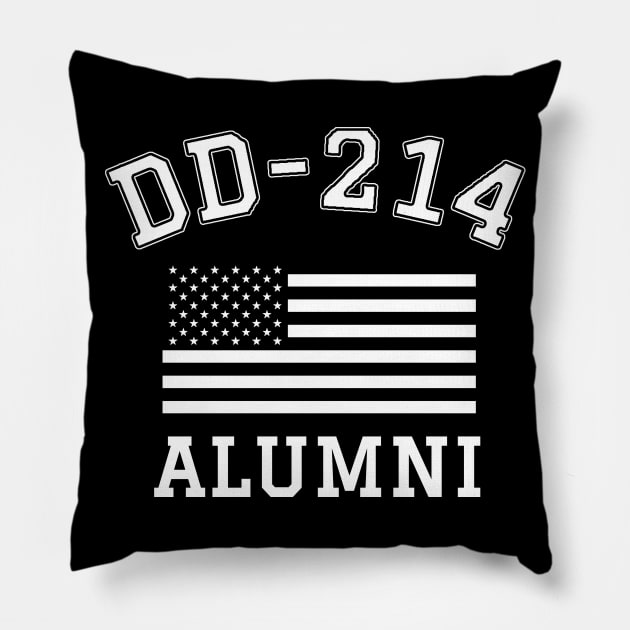 Patriotic DD-214 Alumni Pillow by Revinct_Designs