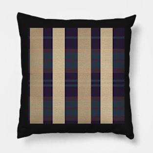 Autumn Aesthetic Evander 2 Hand Drawn Textured Plaid Pattern Pillow