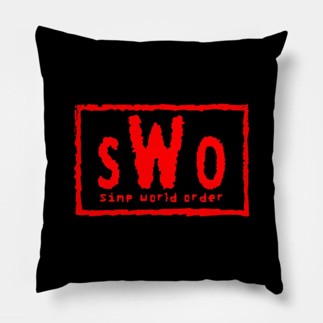 Simp World Order Pillow by michaelporter98