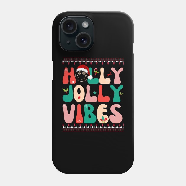 Holly Jolly Vibes Phone Case by Bestworker