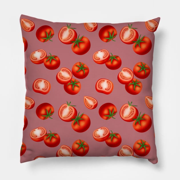 Tomatoes Pillow by CleanRain3675