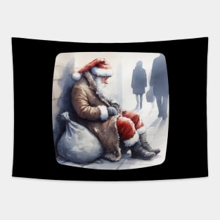 Homeless Santa Tapestry