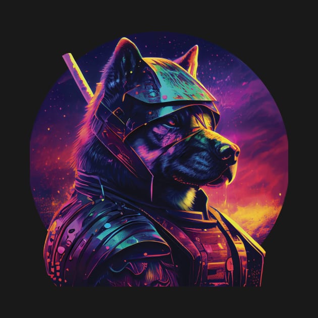 Samurai dog by GreenMary Design