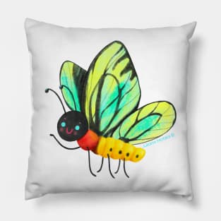 Queen Alexandra's Birdwing Butterfly Pillow