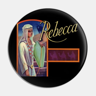 Queen Rebecca Brand Oranges Vintage Label Pin