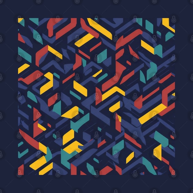 Colorful Geometric Pattern by Contrapasso