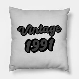 Vintage Retro 1991 Pillow