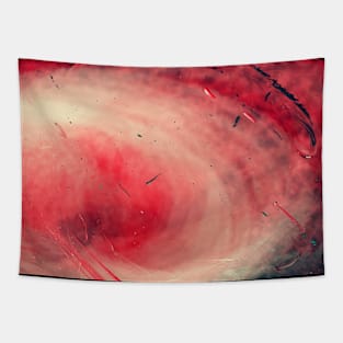 Red and Black abstract painting Tapestry