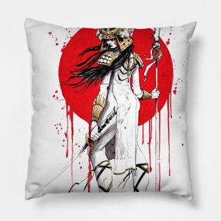 Samurai Woman Pillow