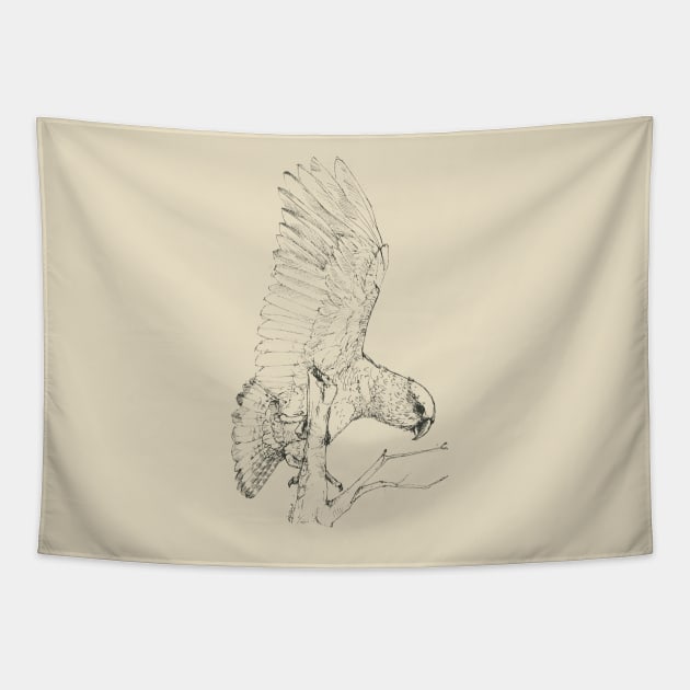 Black Kea Tapestry by EmilieGeant