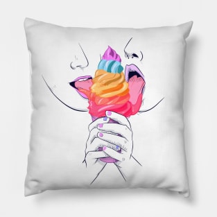 Lesbian Ice Cream Pillow
