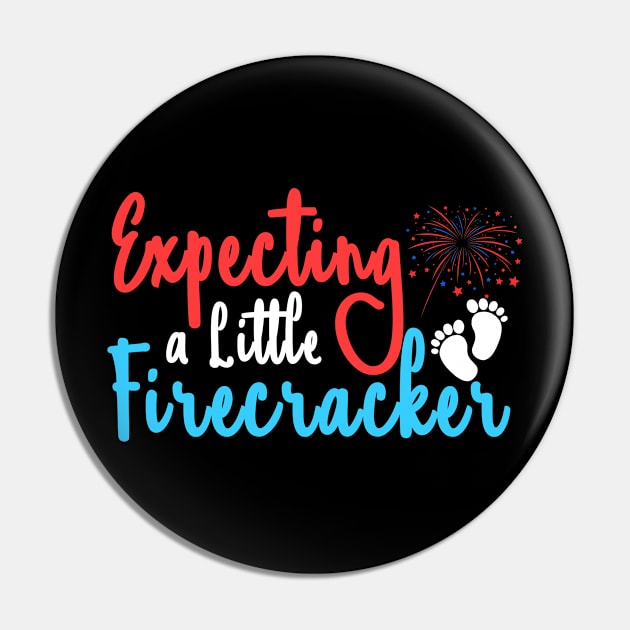 Expecting  a Little Firecracker independence day Pin by Superior T-Shirt